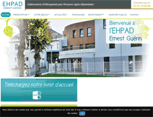 Tablet Screenshot of ehpad-saintjean.com